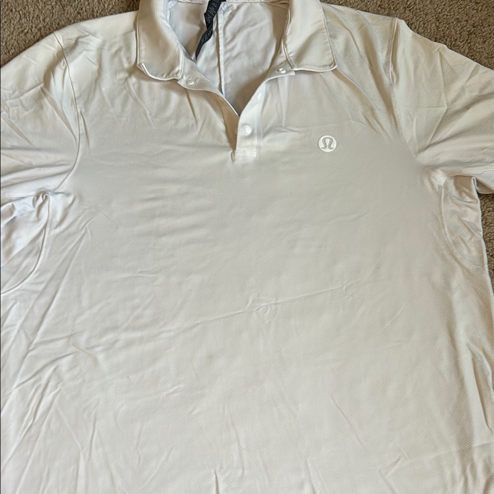 lululemon athletica Men's White Polo Shirt